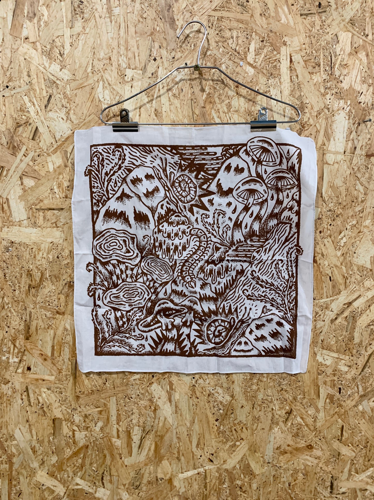 Undergrowth Screen-printed Bandana/ Neckerchief