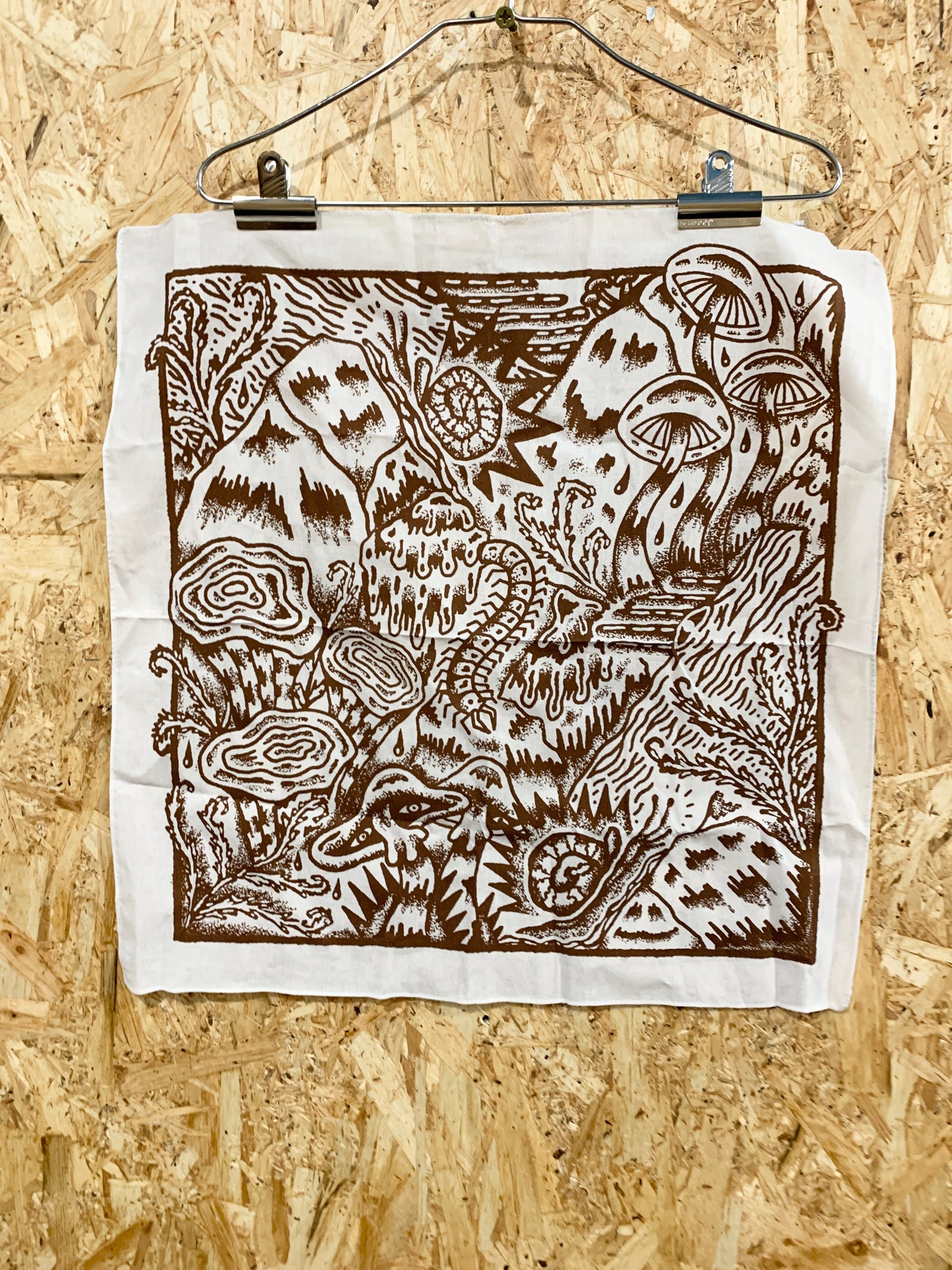 Undergrowth Screen-printed Bandana/ Neckerchief