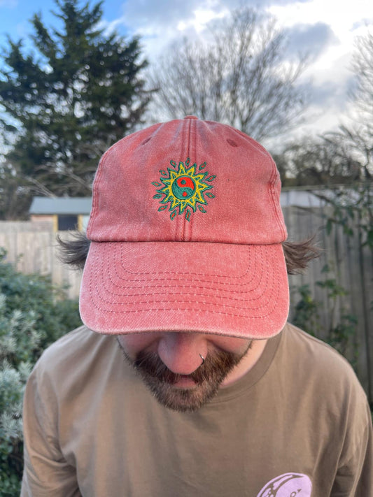 Peace Sun Cap (Orange)